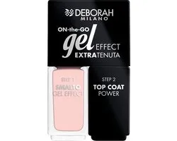 Deborah Milano Duo On-The-Go Gel Effect Nail Enamel 01 Nude Pink