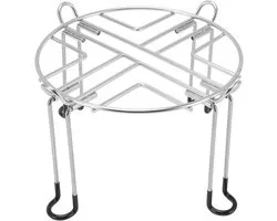 Waterfilterhouder van RVS voor Berkey Big, Travel en Royal - Draagbaar, Robuust en Eenvoudig te Installeren met Verwijderbare Poten - 22,8 cm Diameter en 15,2 cm Hoog