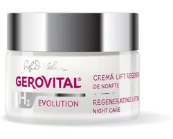 Gerovital Evolution Regenererende lifting nachtcrème 30+ voor vrouwen met htaluronzuur - 50ml