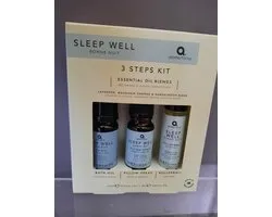 Sleep Well set, pillow spray, rollerball en badolie