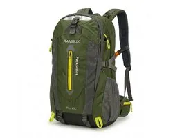 RAMBUX® 40L Rugzak Compact - Lichtgewicht Wandelrugzak - Compacte Dagrugzak - Reistas voor Dames en Tieners - Legergroen