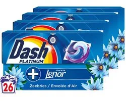 Dash Capsules de lessive 4en1 Pods Brise Marine - 4 x 26 pièces - Pack avantage