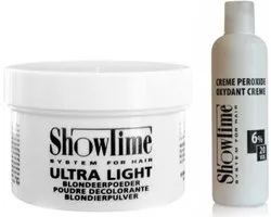 [Combo]Showtime Ultralight Blondeerpoeder (100gram) + Showtime Oxidant Creme Peroxide 6% - (250ml)