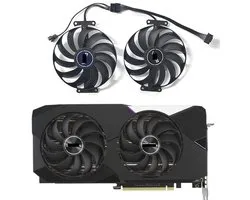 Graphics Card Fan 95mm T129215SU FDC10U12D9-C 12V RTX 3070 RTX 3060Ti Compatible with RTX 3070 3060 Ti OC Graphics Card Cooling Fan (Silver)