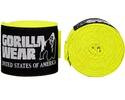 Gorilla Wear - Bandage de boxe - Jaune - 3m