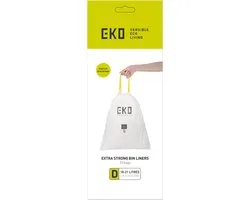 Sacs poubelle EKO type D 18-21 litres blanc - Carton 24 x 20 sacs