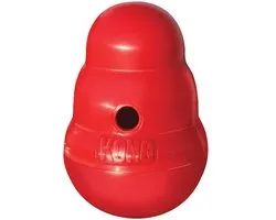 Kong Snack Dispenser Wobbler - Speelgoed Hond - maat S - 15 cm - Rood