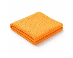 Glossio Oranje Glas Drogingsdoek met Wafelstructuur voor een Streeploos Resultaat