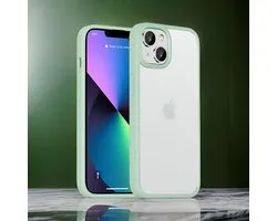 Transparante Siliconen Backcover met Groene Rand – Geschikt voor iPhone 15 Plus | HYKS Everything You Need | Flexibel en Duurzaam