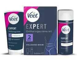 Veet - Expert - Crème dépilatoire Bikini Kit 100 ml (2 x 50 ml)