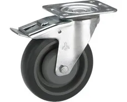 dörner + helmer 716565F Zwenkwiel Wieldiameter: 100 mm Draagvermogen (max.): 150 kg 1 stuk(s)