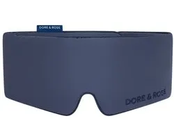 Dore & Rose - Cooling Slaapmasker - Verkoelend Oogmasker - Zijden Slaapmasker Met Verkoelende Functie - Deep Sleep Mask - Eye Mask - Verduisterend - Wallen - Donkerblauw