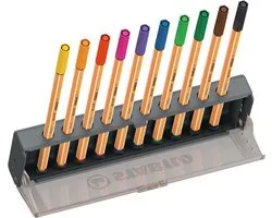 Stabilo point 88 fineliners, 10 kleuren