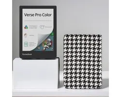 PocketBook Verse Pro Color e-reader Stormy Sea – 6 inch – 16 GB – waterdicht + Zwart/wit geruit hoesje – voordeelbundel