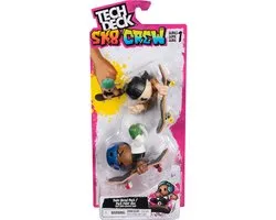 Spinmaster Tech Deck Sk8 Crew - 2 unieke vingerskateboards met skaterfiguur - stijlen kunnen verschillen