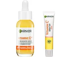 Garnier SkinActive Vitamine C* Anti-Pigmentvlekken Serum - 30ml + Garnier SkinActive Vitamine C* Glowy UV fluid met SPF50+ tegen pigmentvlekken -40ml