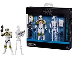 Star Wars The Black Series Clone Commando (Urban Fighter) en B1 Battle Droid (Training), Star Wars: Battlefront II, actiefiguren van 15 cm