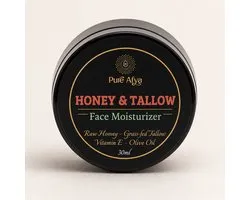 Pure Afya® Tallow & Honey Gezichtscrème – Rundertalg & Honing – 100% Natuurlijk – Parfumvrij – 30 ml