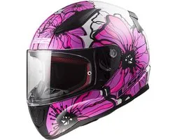LS2 FF353 Rapid II Poppies Roze 06 Integraalhelm - Maat 2XL - Helm