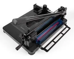 Guillotine Professional Stacking Cutter A4 Paper Cutter, 400 Sheets, Heavy Duty Stacking Cutter with Double Safety - ShopVlot