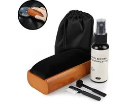 Record Brush Premium Set - Antistatique - Record Cleaner - LP Brush - Vinyl Brush - Vinyl Cleaner - LP Cleaning Set - LP Cleaning Set - LP Cleaner - LP Player - LP Storage System - Vinyl Storage System - Record Holder - LP Rack - Record Holder