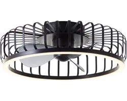 Brilliant Capo - Plafondventilator - Met verlichting - Ø 48 cm - LED 36W - CCT - 2700K-6500K - Dimbaar - Zwart - Zeer stil