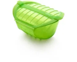 Lékué Microgolf Stoomkoker - Hoog - 1-2 p. - Green