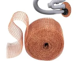 Double Layers Copper Wire Mesh Roll - Snail Barrier & Filler Blocker for Garden Protection .