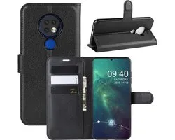 Book Case - Geschikt voor Nokia 6.2 / 7.2 Hoesje - Zwart