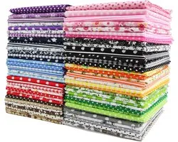 7 Pieces Cotton Fabric Patchwork Fabric Pack 50 x 50 cm Cotton Cloth DIY Handmade Sewing Quilting Fabric Scraps - ShopVlot