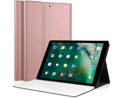 Étui pour iPad Pro 12.9 avec clavier - 2015 / 2017 - Keyboard Book Case Cover Sleeve Rose Gold