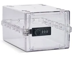 Lockabox Mini™ Opbergbox met Cijferslot – Afsluitbare Medicijnkast – Polycarbonaat Kluis – Koelkast en Diepvries Proof – 3 Liter – 22,3 x 15,4 x 12 cm