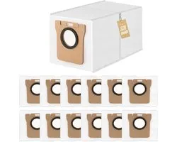 12-pack vervangende stofzakken voor Dreame L10s Ultra / L10 Ultra / L20 Ultra /S10/S20, voor Xiaomi X10+ / X20+/X10/X20/L10/M40, stofzak met grote capaciteit 3,2 l grote capaciteit