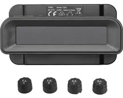 Système de surveillance de la pression des pneus pour Camping-cars, 9,5 x 5 x 3,8 cm, 4 capteurs, surveillance en temps réel, précision ± 0 bar, charge solaire et USB