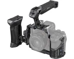 Kit de cage avancé pour Sony A7R V/A7 IV/A7S III avec poignées et serre-câble HDMI, idéal pour la production vidéo et la photographie