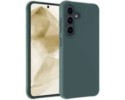 Coque Adaptée pour Samsung A56 Coque Siliconen - Coque Adaptée pour Samsung Galaxy A56 Coque Siliconen - Vert Foncé