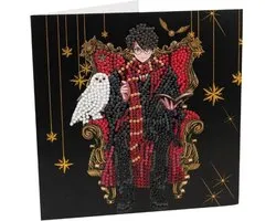 Crystal Art Card: Warner Brothers: Harry & Hedwig (18x18 cm)