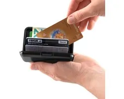 RFID Anti-Skim Aluminium Creditcardhouder - Kaarthouder - Card Protector - Pasjeshouder - Zwart