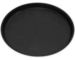 Plaque de cuisson à pizza ronde en acier bleui Ø 26 cm - Résistante à la chaleur jusqu'à 400°C