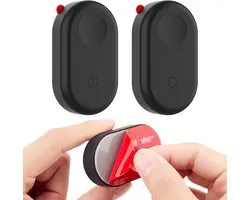 SnelShoppen - Galaxy SmartTag2 Waterproof Silicone Case - 2 Stuks GPS Tracker Beschermhoes met Plaksticker voor Portemonnee, Bagage, Auto, Fiets, Wate