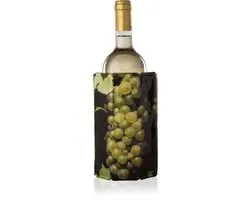Vacu Vin Active Cooler Wijnkoeler Druivenprint – Flexibele Wijnkoeler – Koelt in 5 Minuten – Herbruikbaar