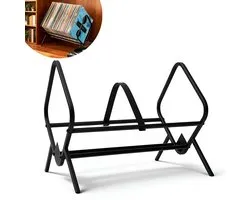 Système de rangement pour disques vinyles Penguin Records – Vinyl Nest XL – Support pour disques vinyles pouvant contenir environ 70 disques vinyles – Support pour disques Vinyl – Fabriqué en acier thermolaqué – Zwart