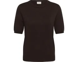Kaffe KAlizza O-neck pullover Dames Trui - Coffee Bean