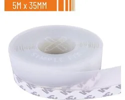 Simple Fix Tochtstrip Deuren - 5m x 3,5cm - Transparant - Tochtstopper voor Deur en Raam - Zelfklevende 3M-plaklaag - Isolerend - Tochtband