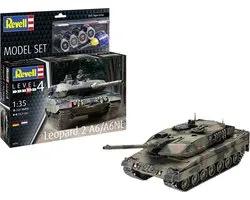 Revell Modelbouwpakket Militaire voertuigen - 63281 Leopard 2 A6/A6NL Tank met Duitse en Nederlandse Decals - Model Set Plastic - 1:35 - Modelbouw
