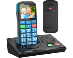 Téléphone portable Xcruiser 4G pour seniors, facile à utiliser, téléphone portable pour seniors avec grandes touches, volume élevé, fonction SOS, USB C, station de charge, appel rapide, réveil, batterie 1000 mAh,