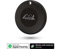 Lifemate Life Tag Duo - Compatibel met iOS Zoek mijn of Android / Google Vind Plek - Android Bluetooth Tracker - Apple Bluetooth Tracker - 100 dB - Tracker Apple iPhone & Android - 1 Pack