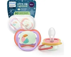 Philips Avent Ultra Air Night – Glow phosphorescente – (18 mois et plus) – Aérations Extra – 2 pièces – SCF376/33