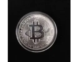 Bitcoin Crypto Coin Souvenir de Jumada - Pièce de monnaie - Pièces de monnaie - Pièce de collection - Acier inoxydable - Couleur argent