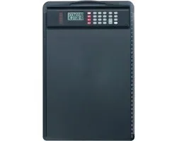 Alassio Klembord, DIN A4, met rekenmachine, zwart